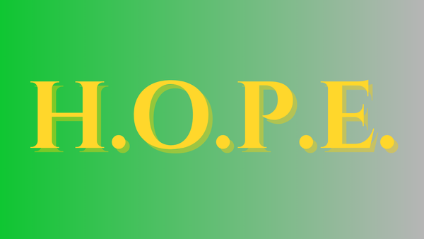 Work in Progress: "H.O.P.E" Part Four